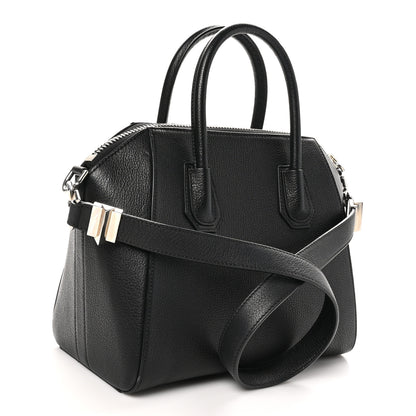 Givenchy Sugar Goatskin Striped Small Antigona Black Red 3 of 10