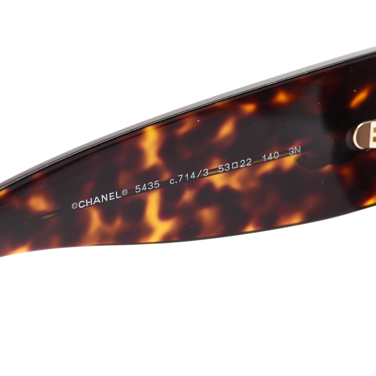Chanel Acetate Rectangle Sunglasses 5435 Tortoise 5 of 7