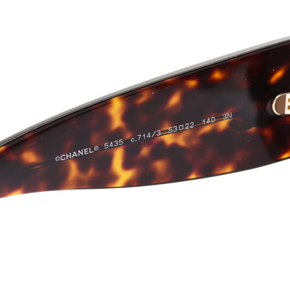 Chanel Acetate Rectangle Sunglasses 5435 Tortoise 5 of 7