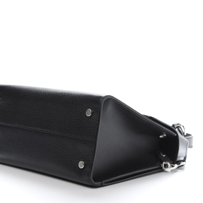 Christian Dior Grained Calfskin Medium Diorever Flap Black 9 of 10