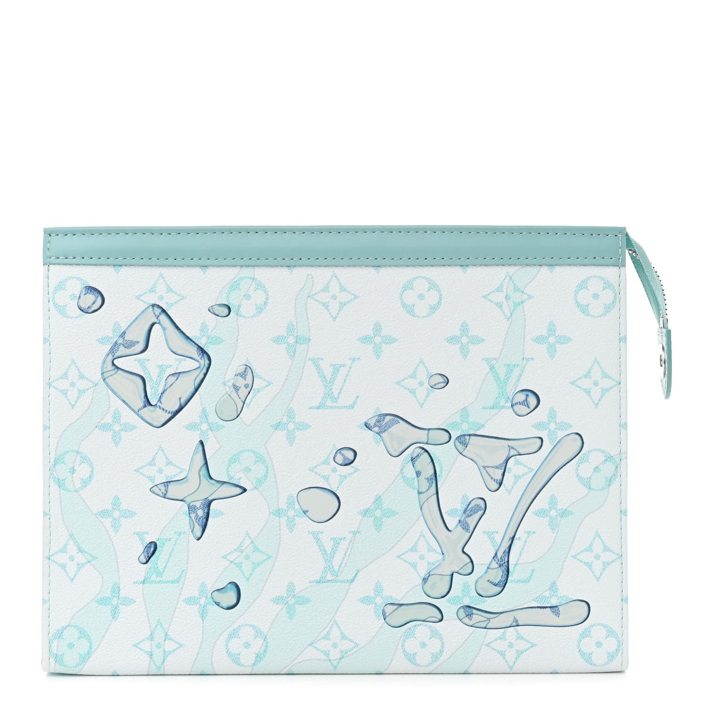 Monogram Aquagarden Pochette Voyage MM Crystal Blue