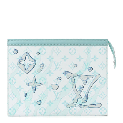 Louis Vuitton Monogram Aquagarden Pochette Voyage MM Crystal Blue 1 of 9