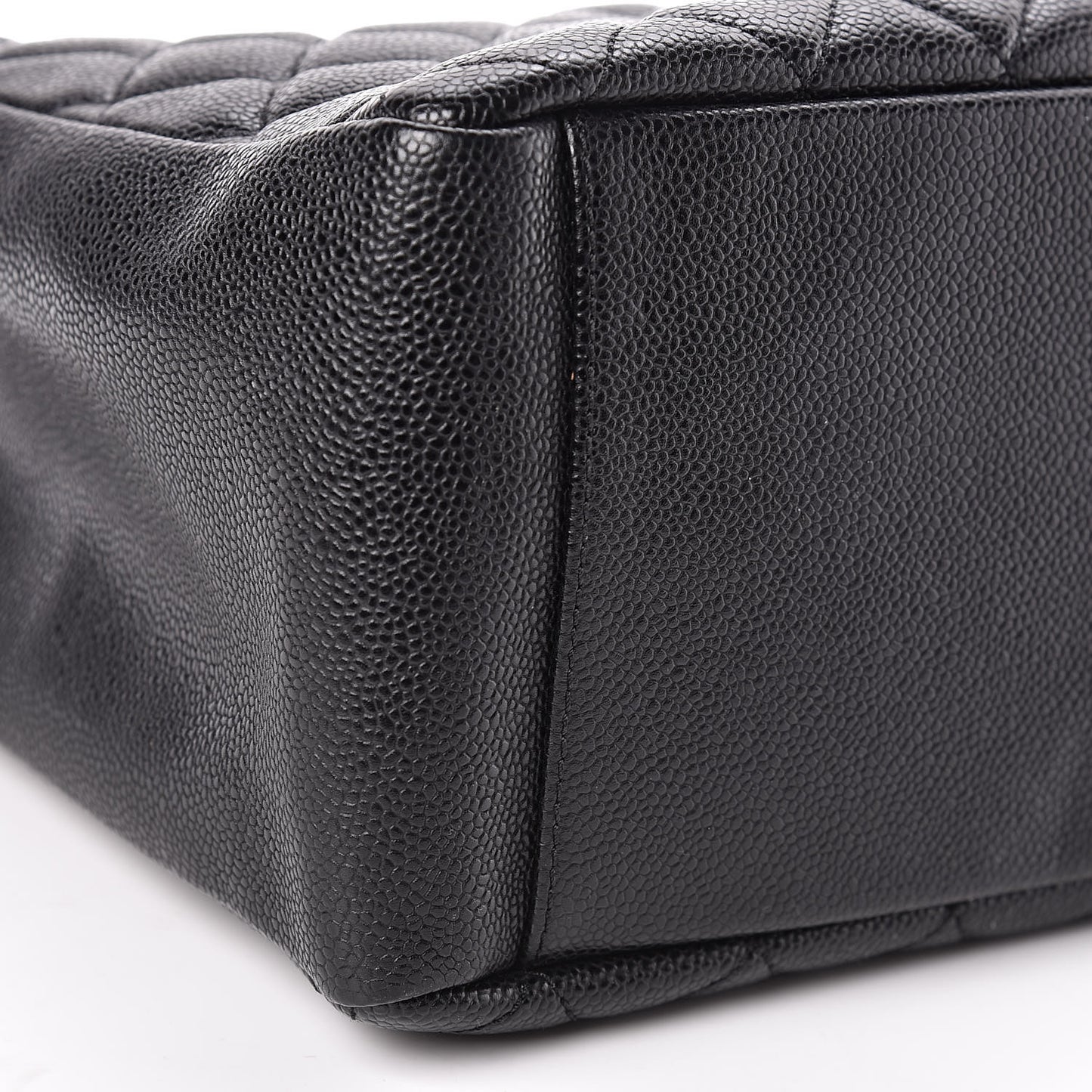 Caviar Quilted Grand Shopping Tote GST Black