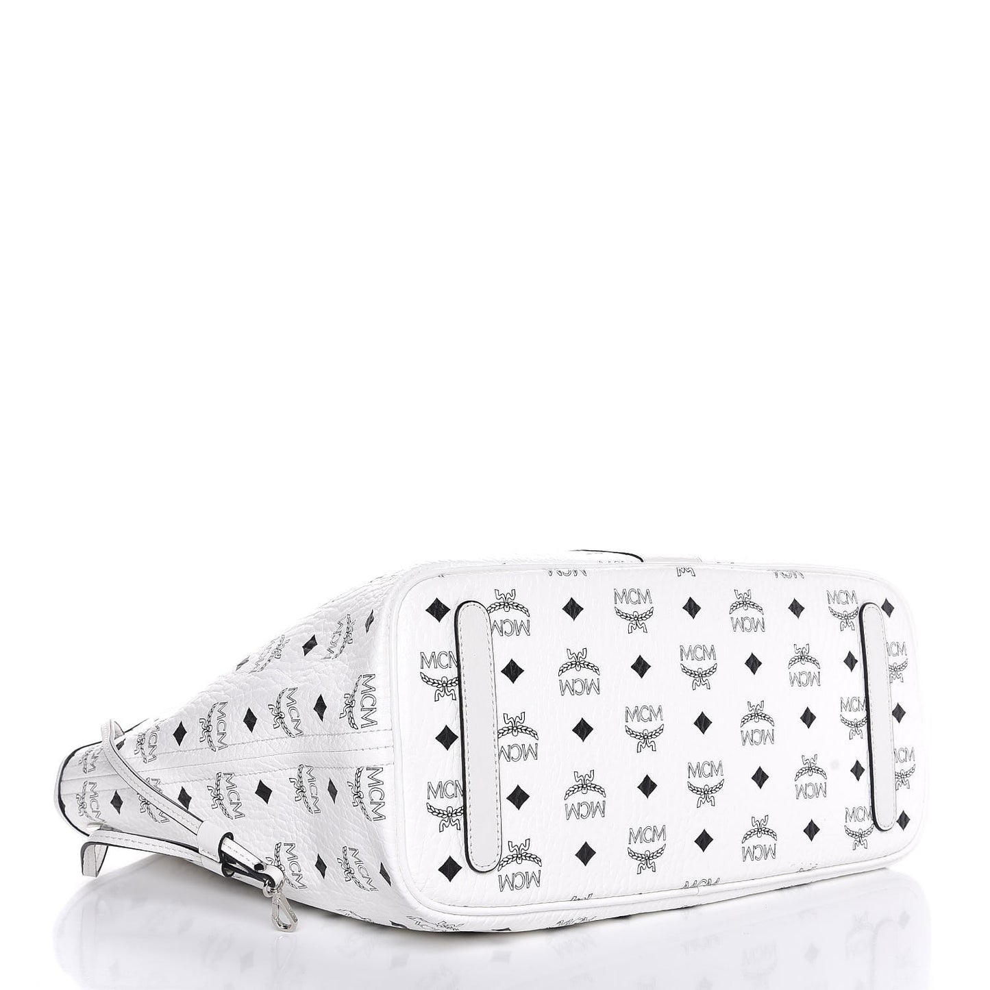 Visetos Medium Liz Reversible Shopper Tote White
