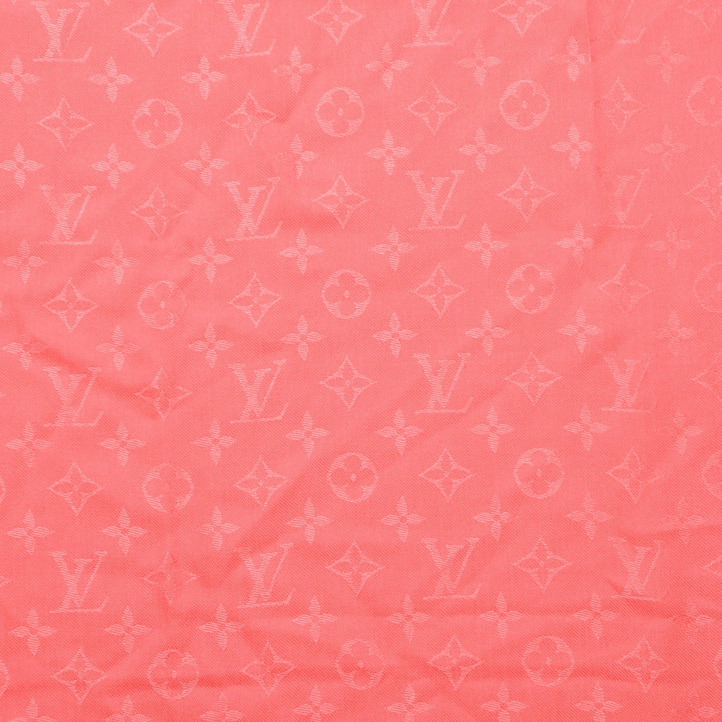 Silk Monogram Arty Shawl Pink
