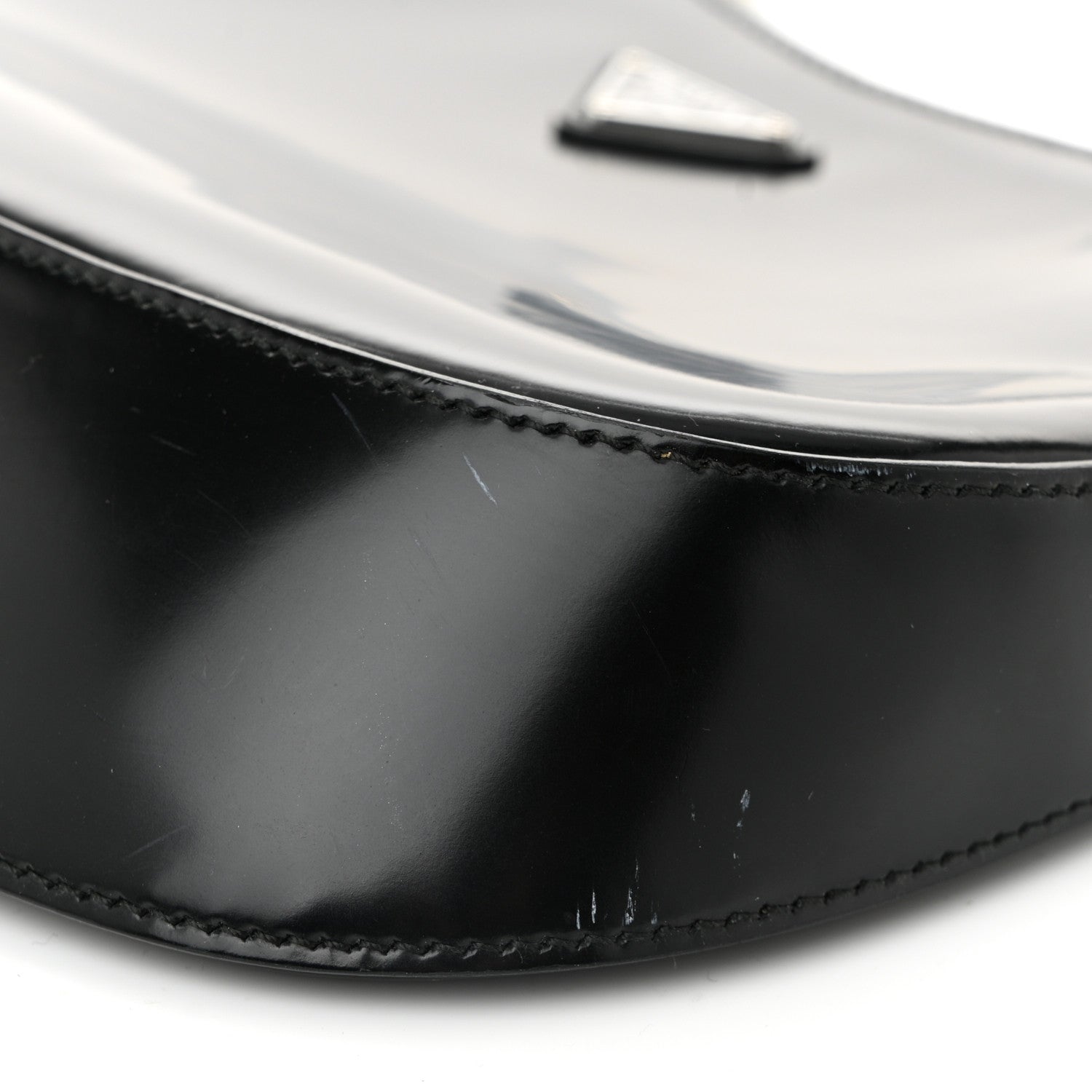 Prada Spazzolato Cleo Shoulder Bag Black 13 of 13