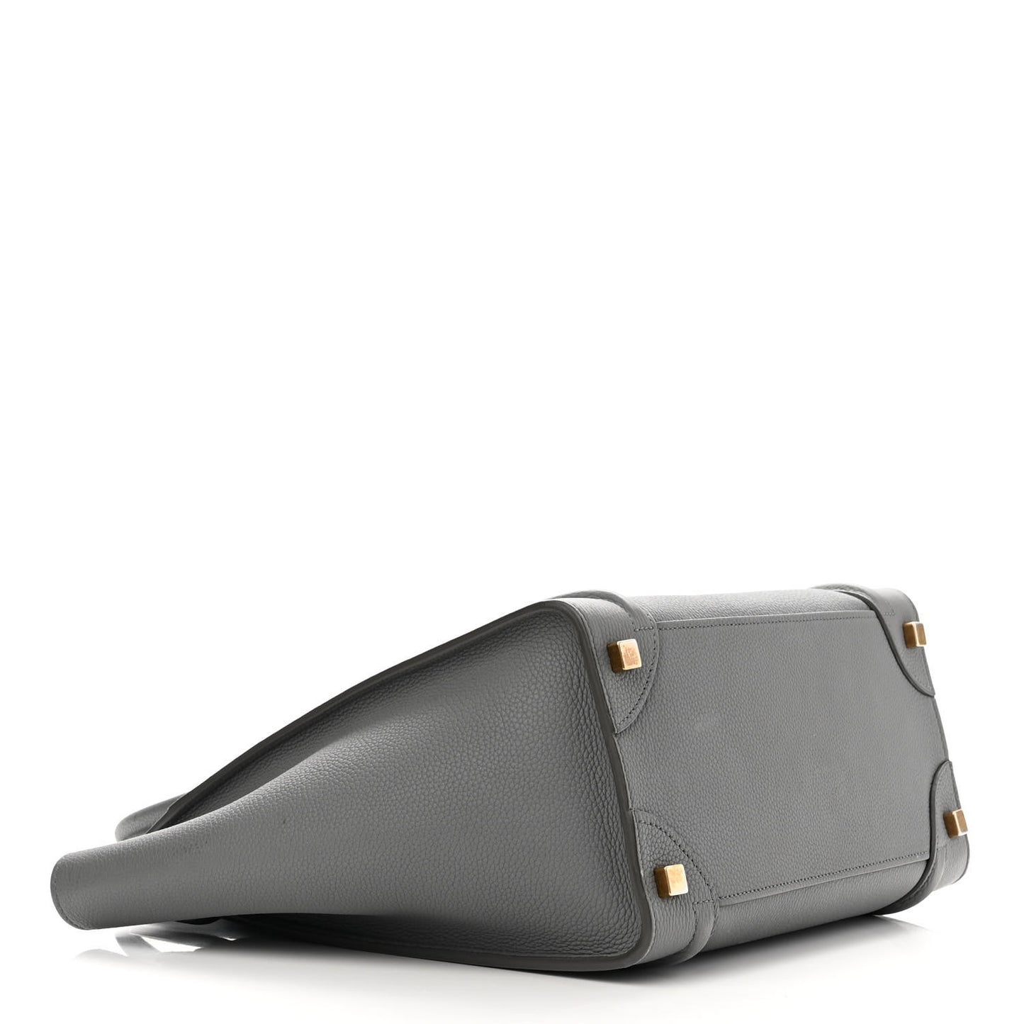 Baby Drummed Calfskin Micro Luggage Kohl