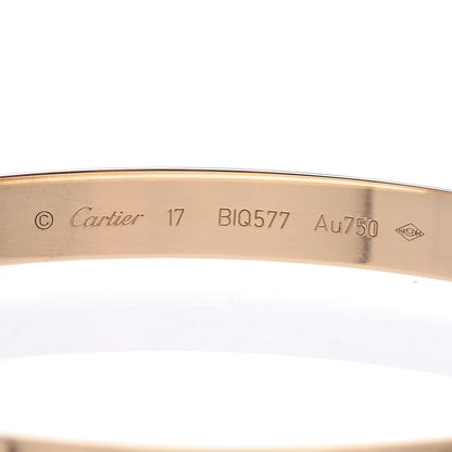 Cartier 18K Yellow Gold LOVE Bracelet 17 6 of 7