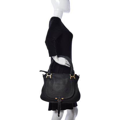 Chloe Calfskin Medium Marcie Satchel Black 2 of 8