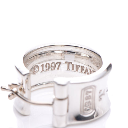 Tiffany Sterling Silver Wide 1837 Hoop Earrings 4 of 10