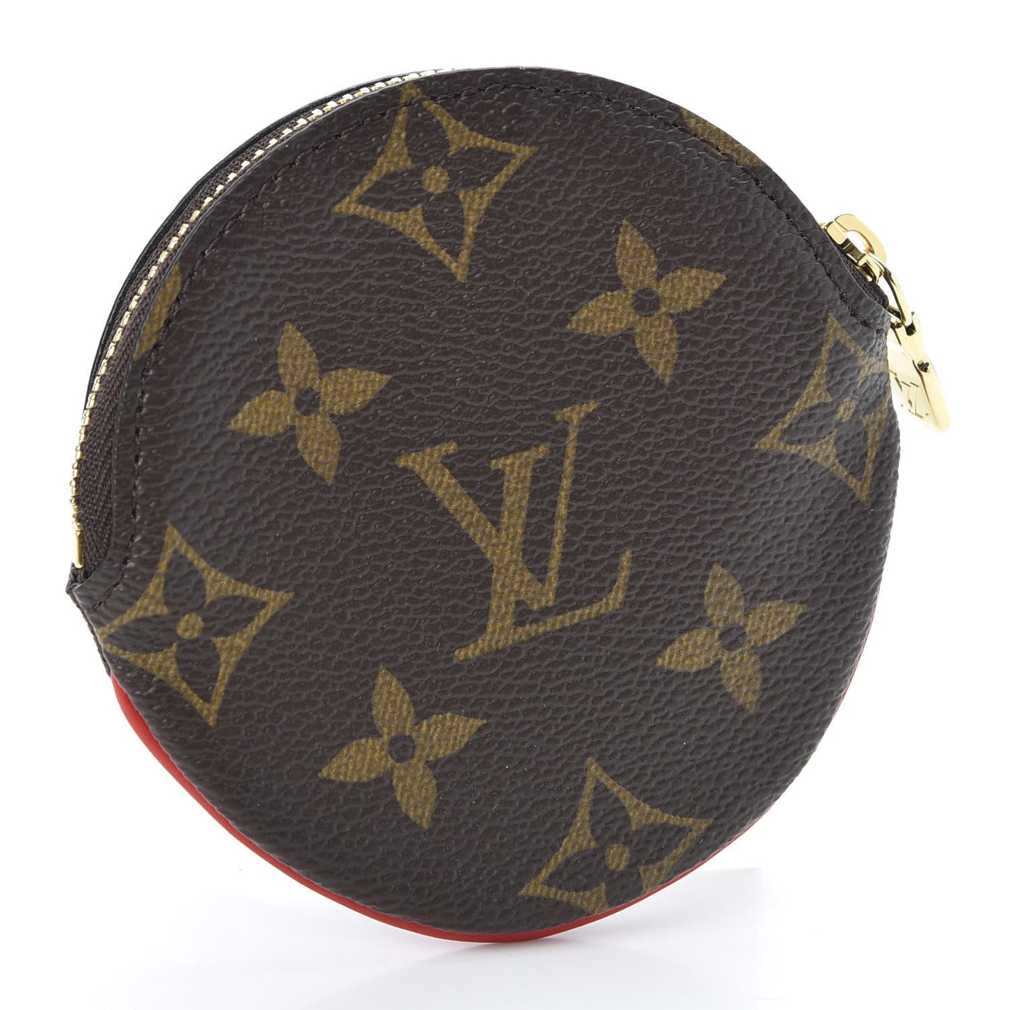 Monogram 2020 Christmas Animation Bumper Cars Round Coin Purse Coquelicot
