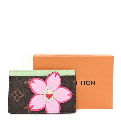 Louis Vuitton LV X TM Monogram Cherry Blossom Card Holder Sakura Brown 8 of 8