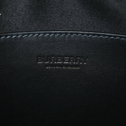 Burberry Coated Canvas Calfskin Check Muswell Bag Charcoal 6 of 11