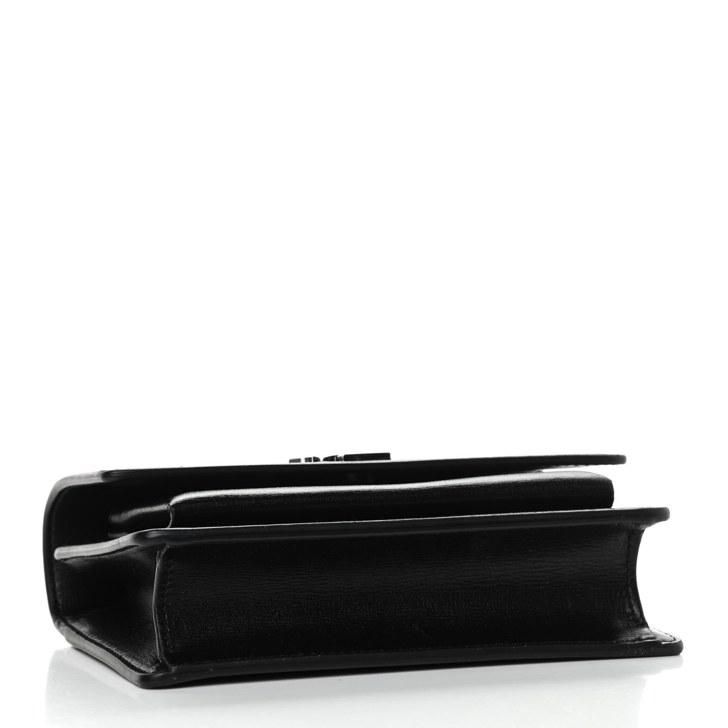 Saint Laurent Calfskin Monogram Sunset Chain Wallet Black 4 of 11