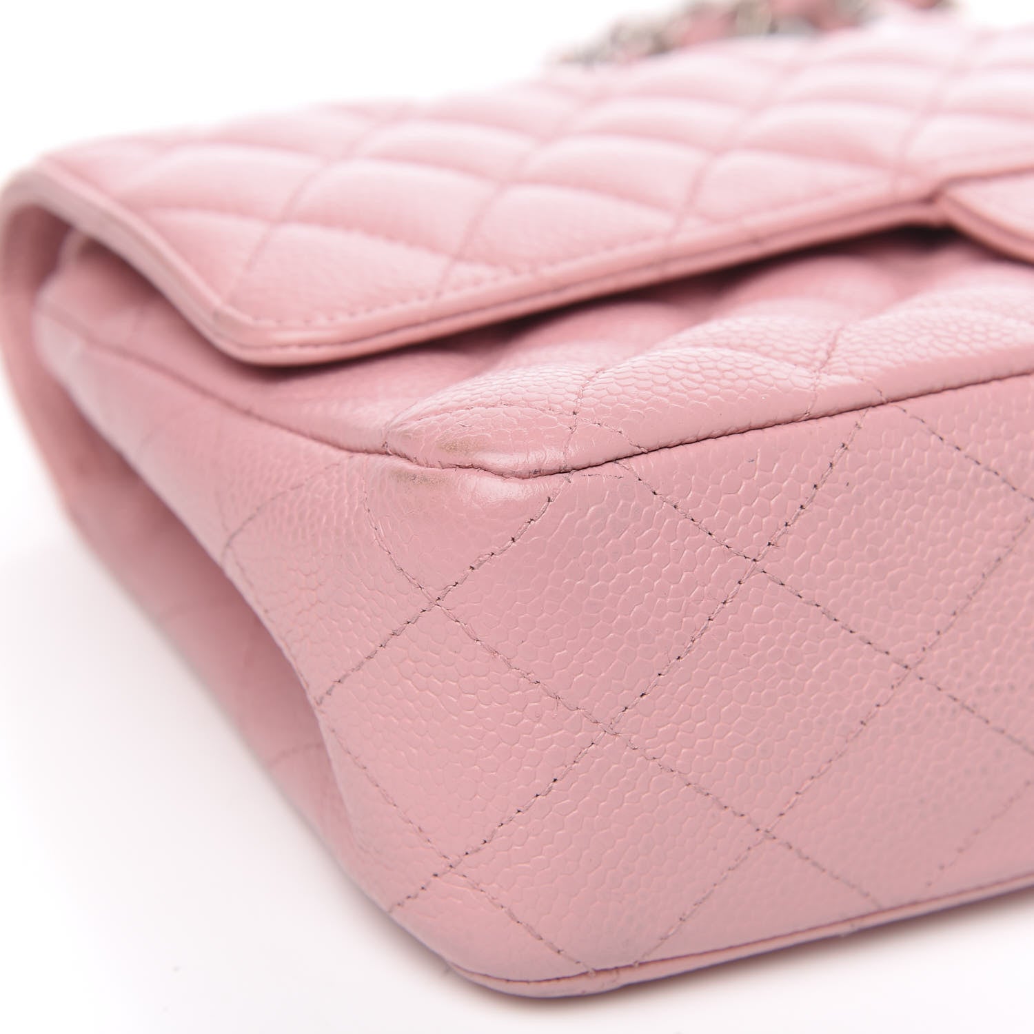 Chanel Caviar Quilted Medium Double Flap Pink 9 of 15