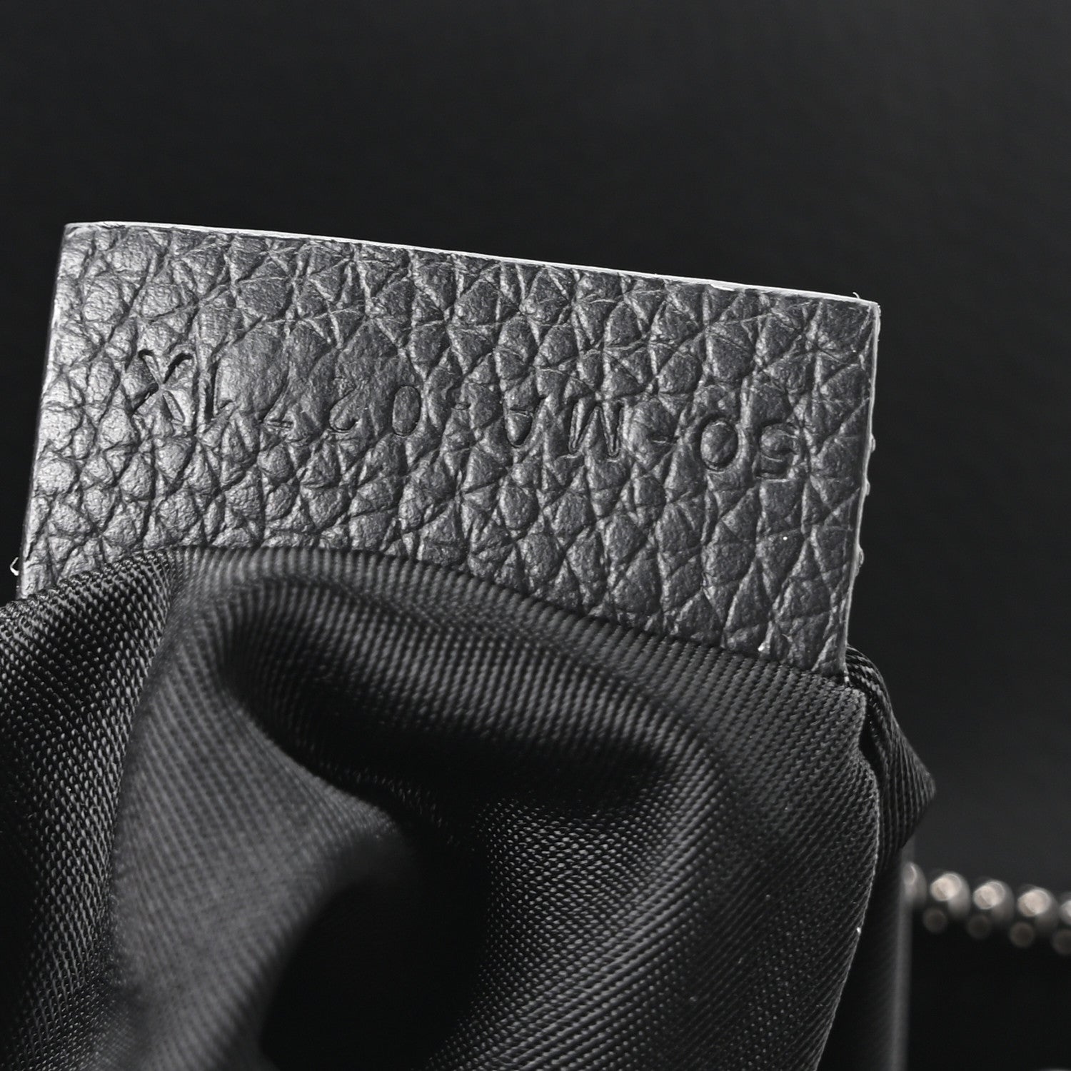 Christian Dior X SACAI Grained Calfskin Technical Fabric Mens Saddle Bag Black 7 of 10