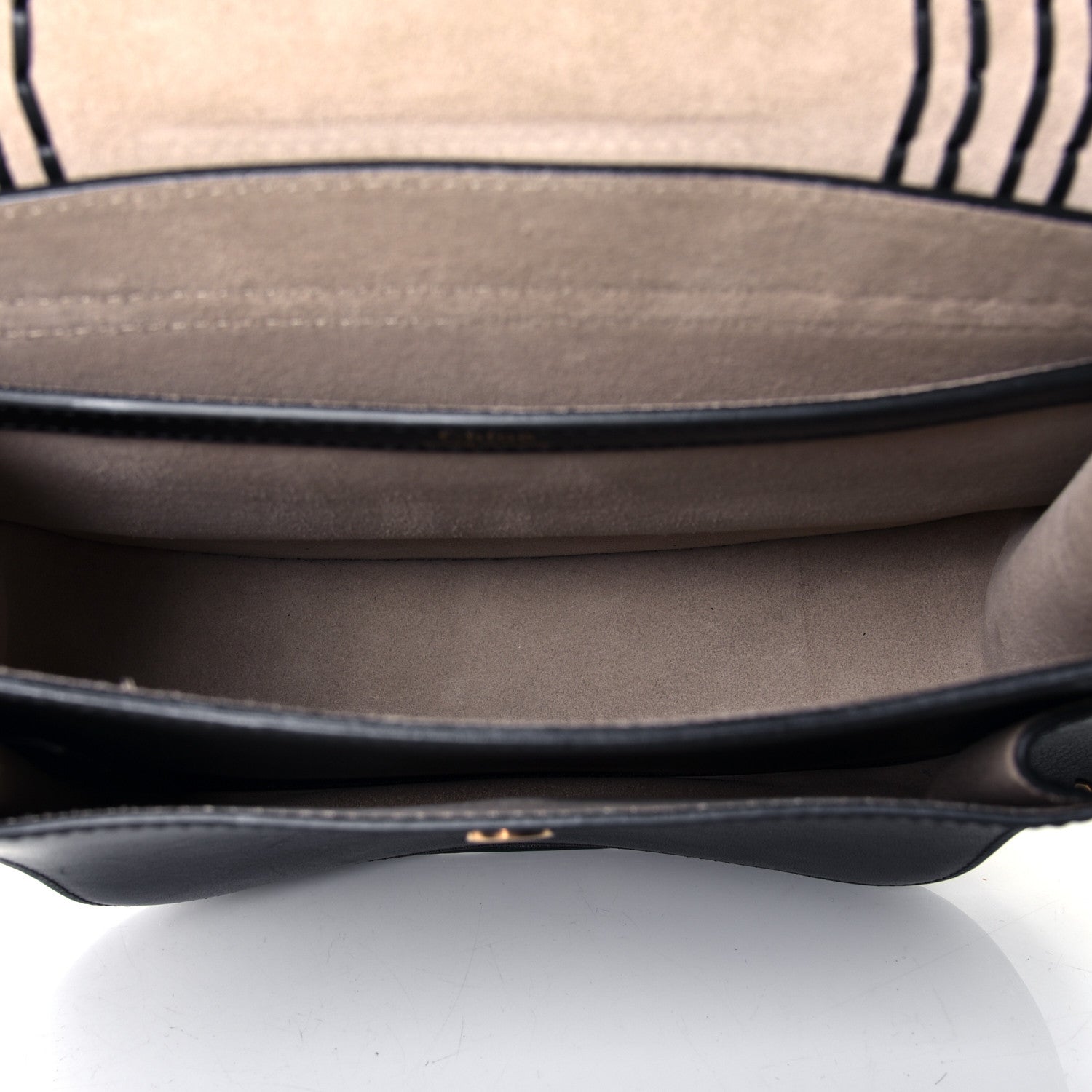 Chloe Calfskin Braided Small Hudson Shoulder Bag Black 4 of 4