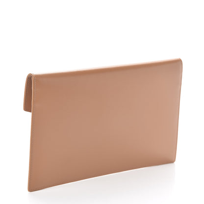 Saint Laurent Smooth Shiny Calfskin Uptown Pouch Beige 3 of 7