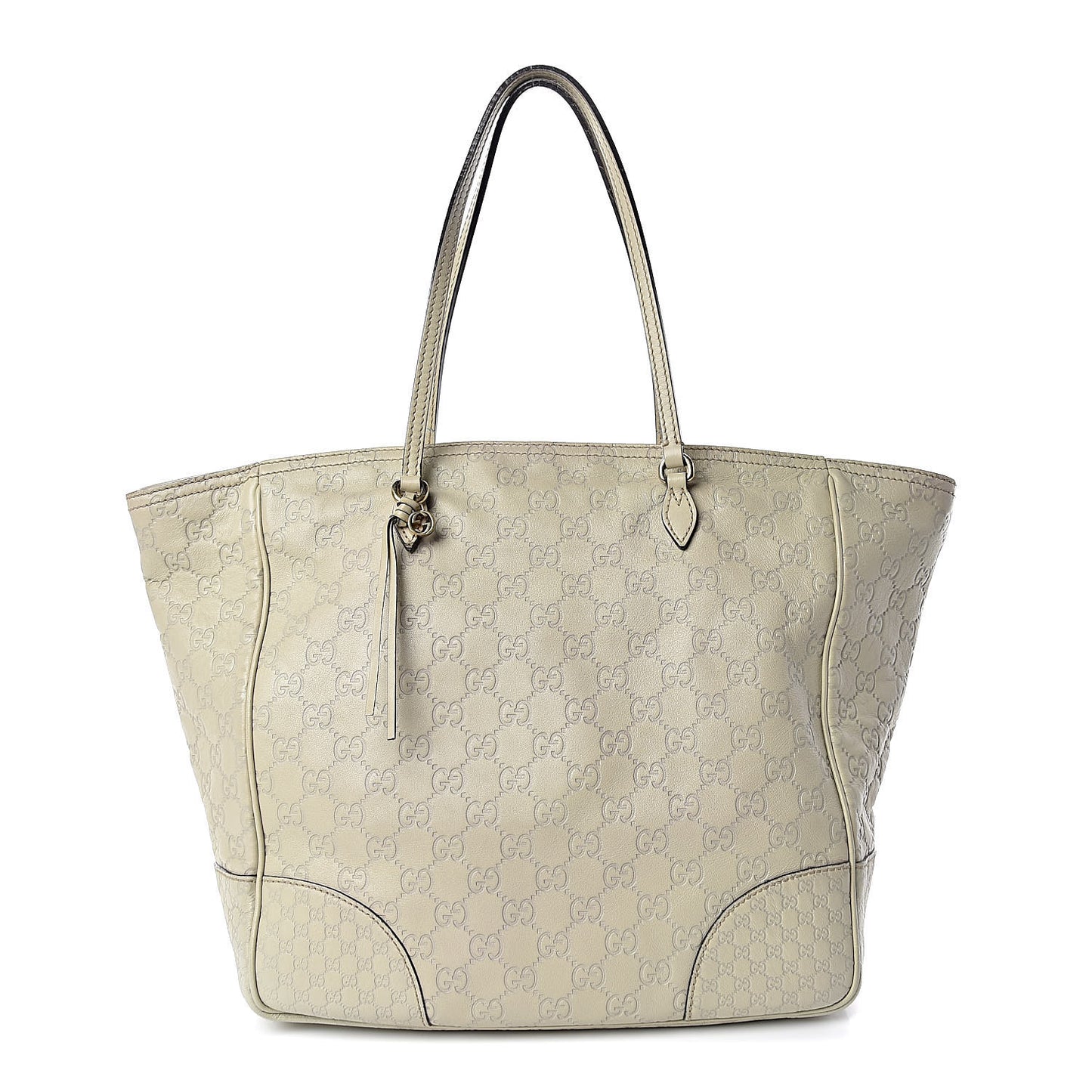 Guccissima Medium Bree Zippered Tote Storm Grey