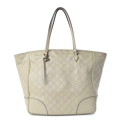 Gucci Guccissima Medium Bree Zippered Tote Storm Grey 1 of 10