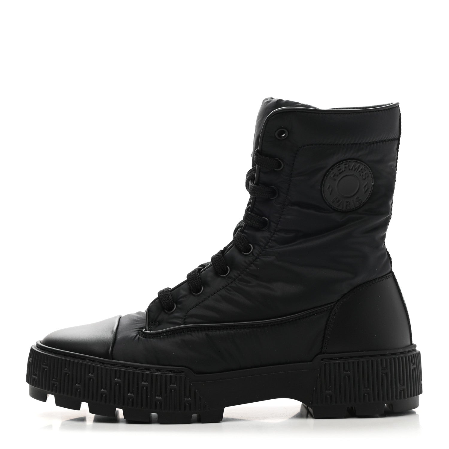Hermes Calfskin Parachute Fresh Ankle Boots 39 Black 1 of 9