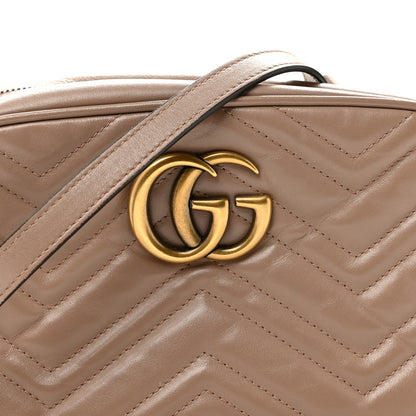 Gucci Calfskin Matelasse Small GG Marmont Chain Shoulder Bag Porcelain Rose 8 of 15