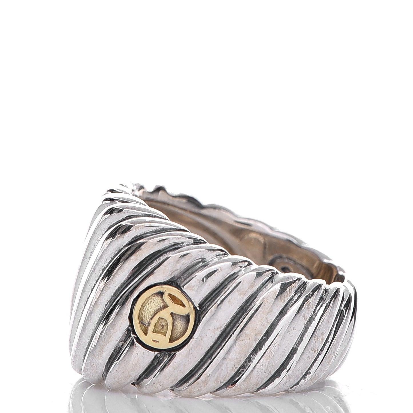 Sterling Silver Sculpted Cable Ring 6