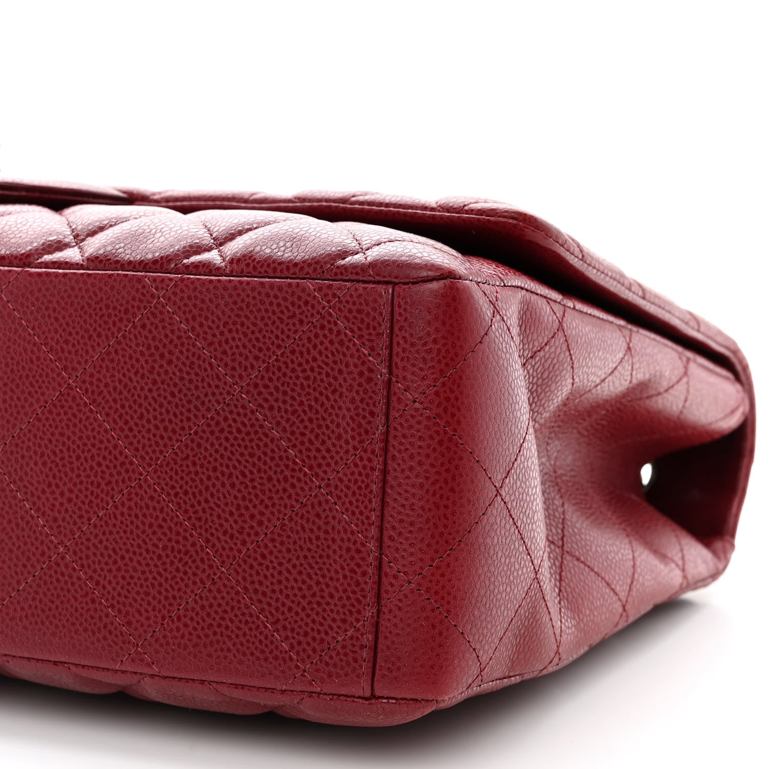 Chanel Caviar Quilted Maxi Single Flap Red 10 of 10
