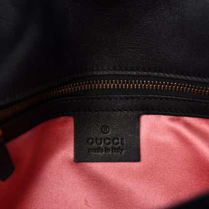 Gucci Velvet Matelasse Small GG Marmont Shoulder Bag Black 12 of 14