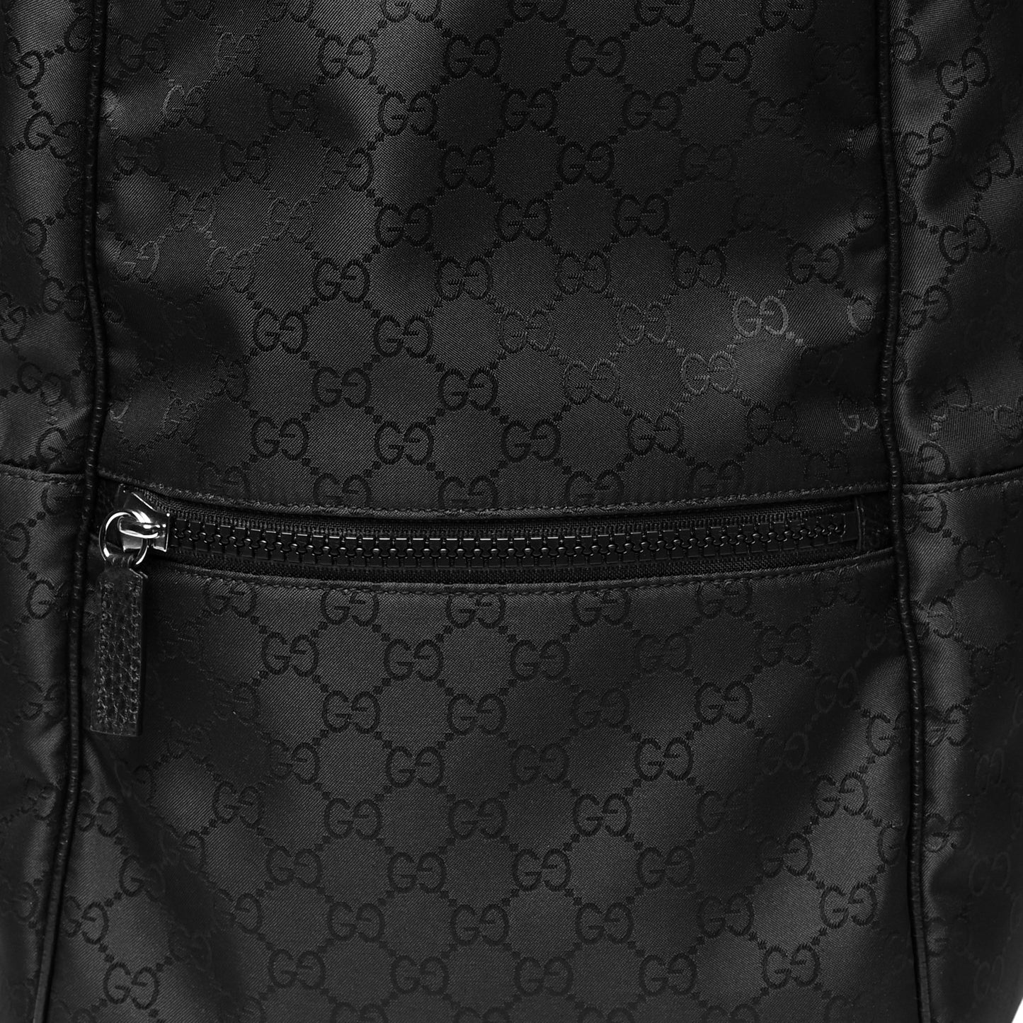 Nylon Monogram Slim Backpack Black