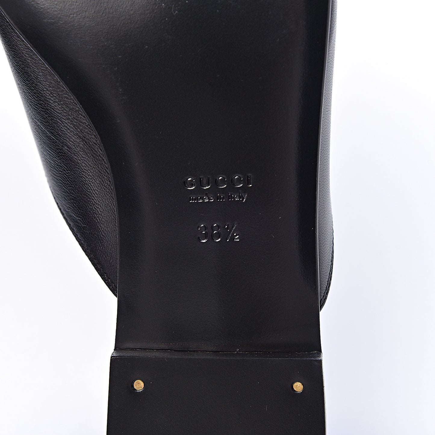 Malaga Kid Horsebit Slide Sandals 38.5 Black