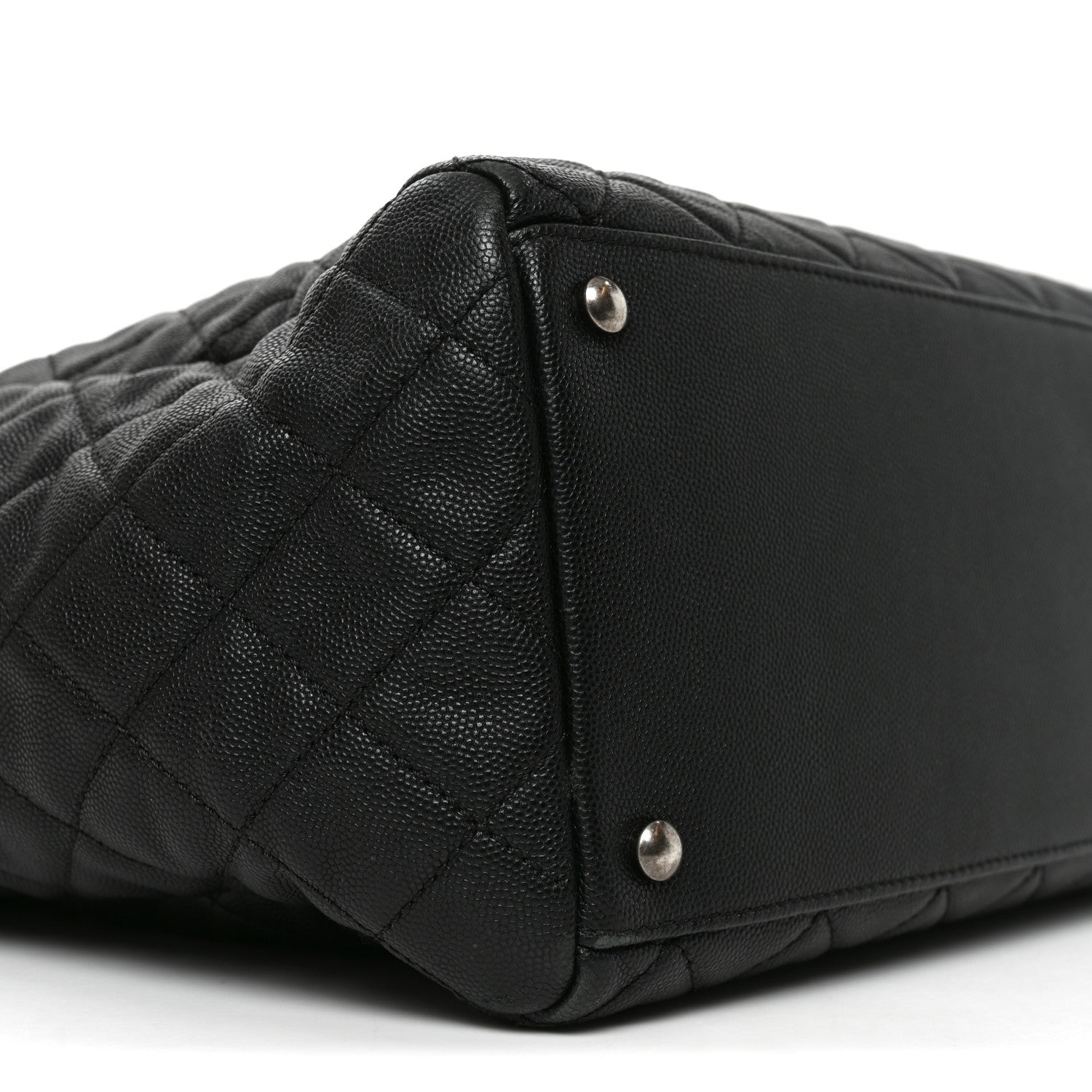 Chanel Caviar Quilted Large Coco Handle Shopping Tote Black 9 of 10