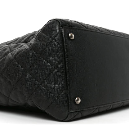 Chanel Caviar Quilted Large Coco Handle Shopping Tote Black 9 of 10