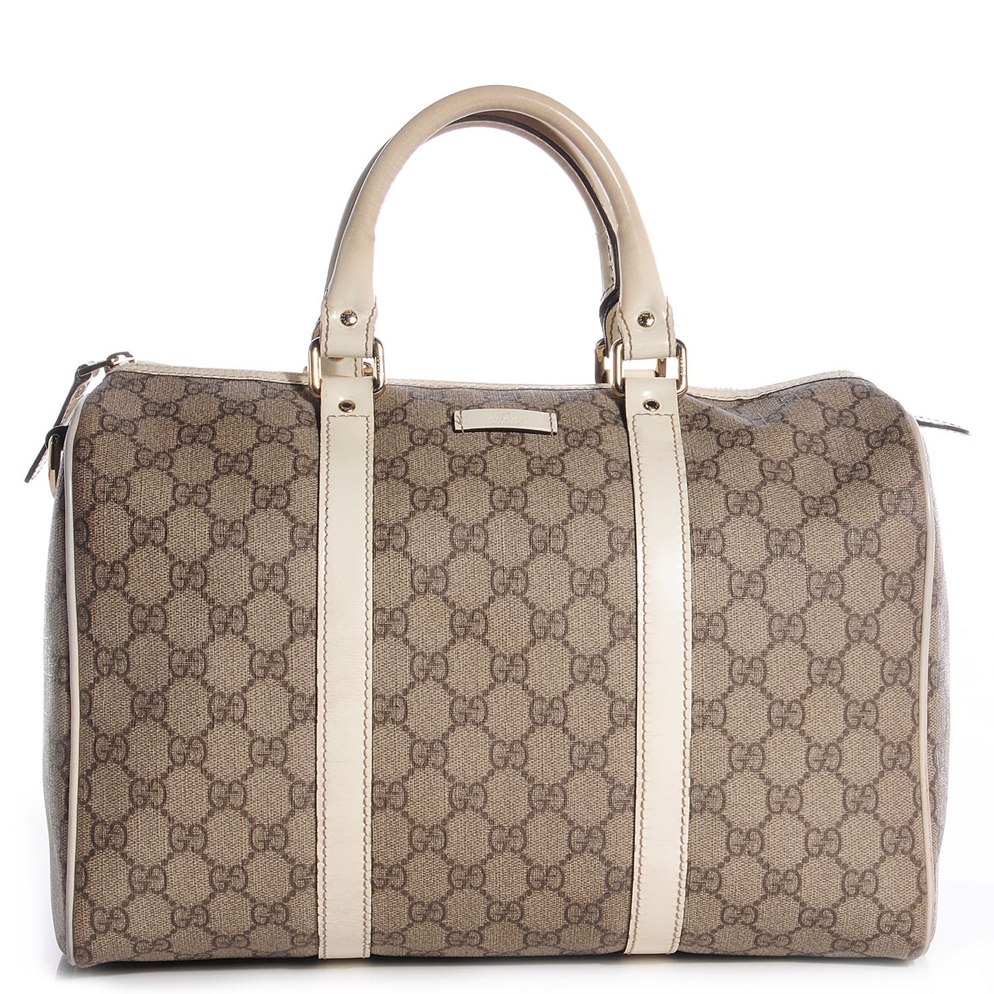Monogram Coated Canvas Medium Joy Boston Off White