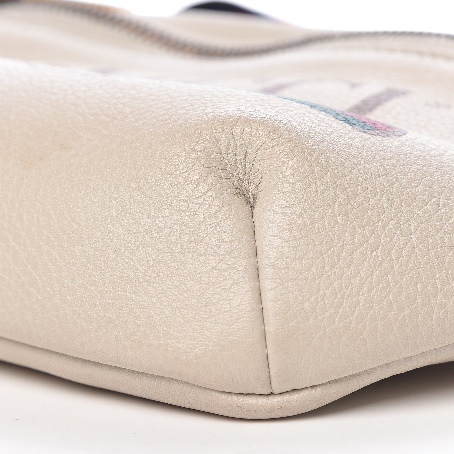 Gucci Grained Calfskin Small Logo Belt Bag White 10 of 12