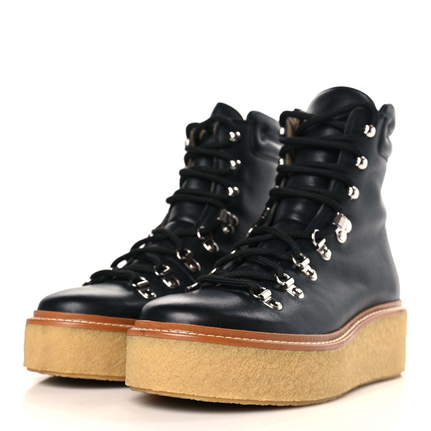 Hermes Calfskin Discovery Ankle Boot 37.5 Black 3 of 8