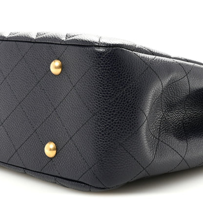 Chanel Caviar Quilted Large CC Shopping Tote Navy 10 of 12