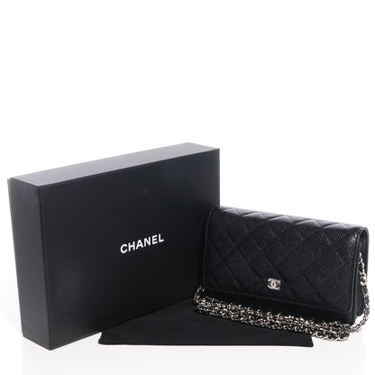 Chanel Caviar Wallet on Chain WOC Black 5 of 8