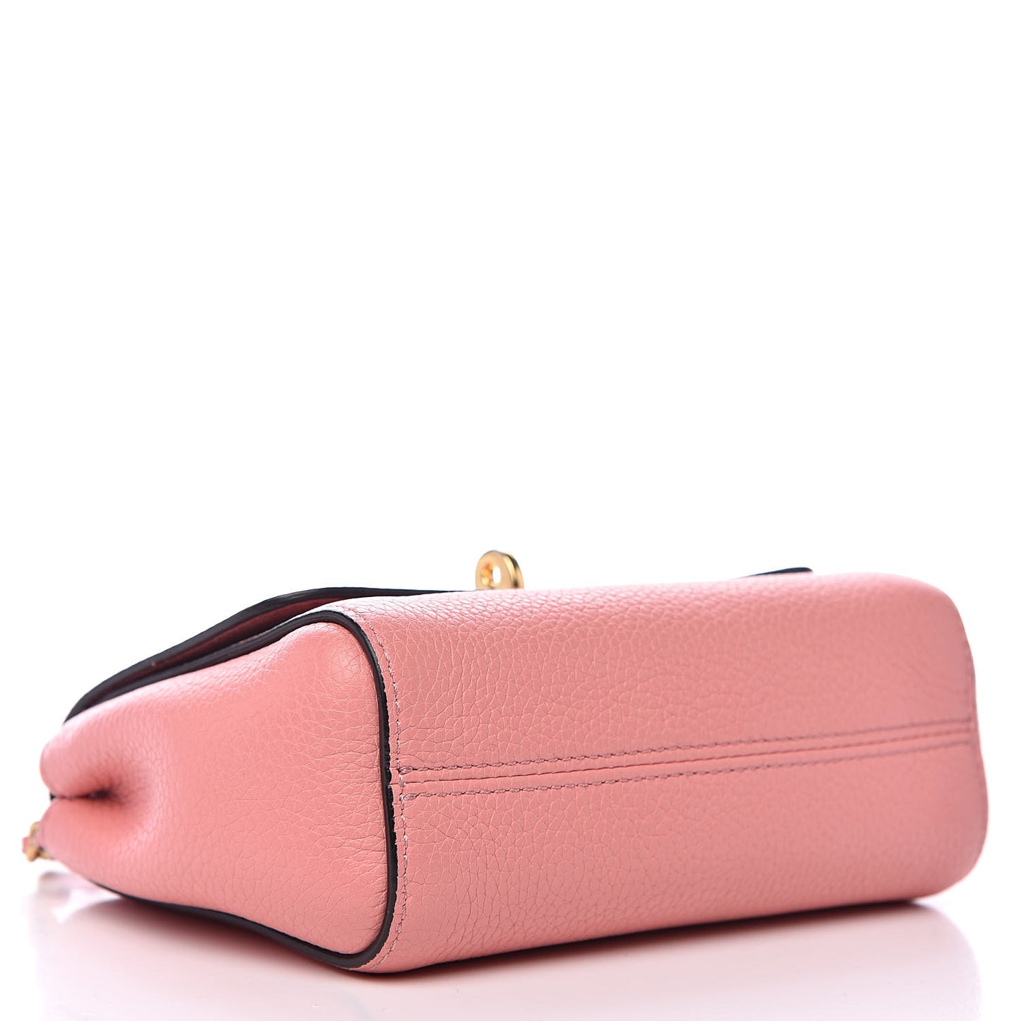 Small Classic Grain Calfskin Mini Lily Macaroon Pink