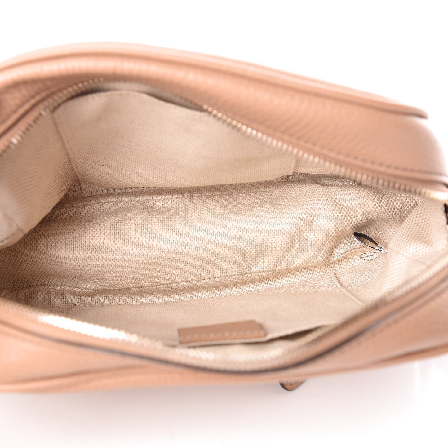 Pebbled Calfskin Small Soho Disco Bag Camelia