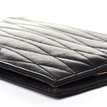 Chanel Lambskin Quilted CC Clutch Black 9 of 12