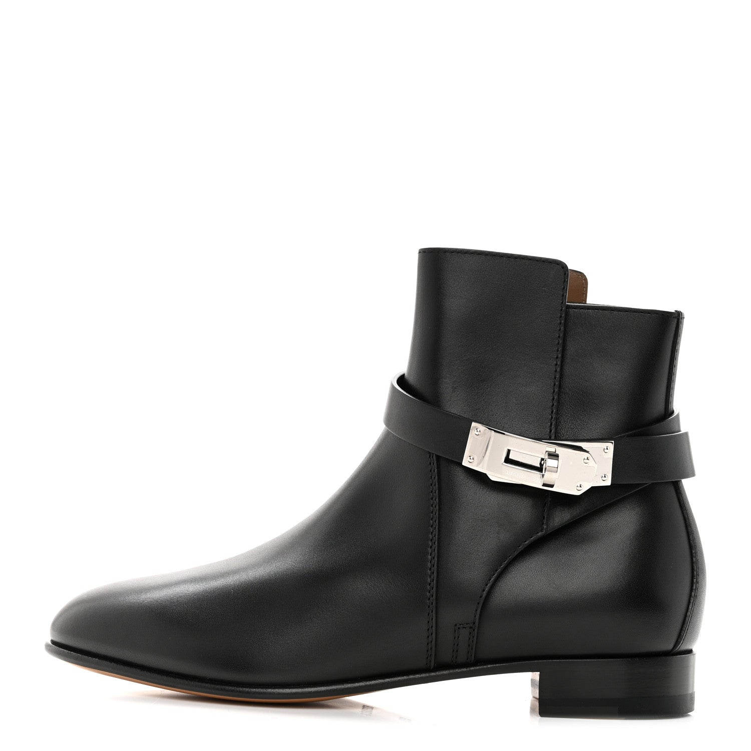 Hermes Calfskin Neo Low Boots 35.5 Black 1 of 9