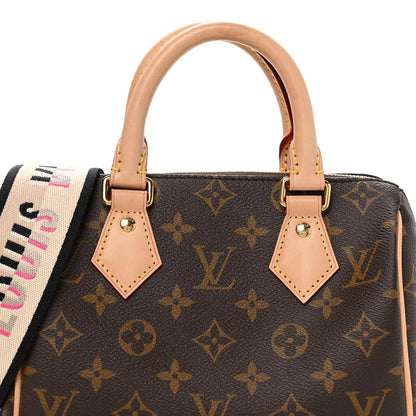 Louis Vuitton Monogram Speedy Bandouliere 20 Black 12 of 19