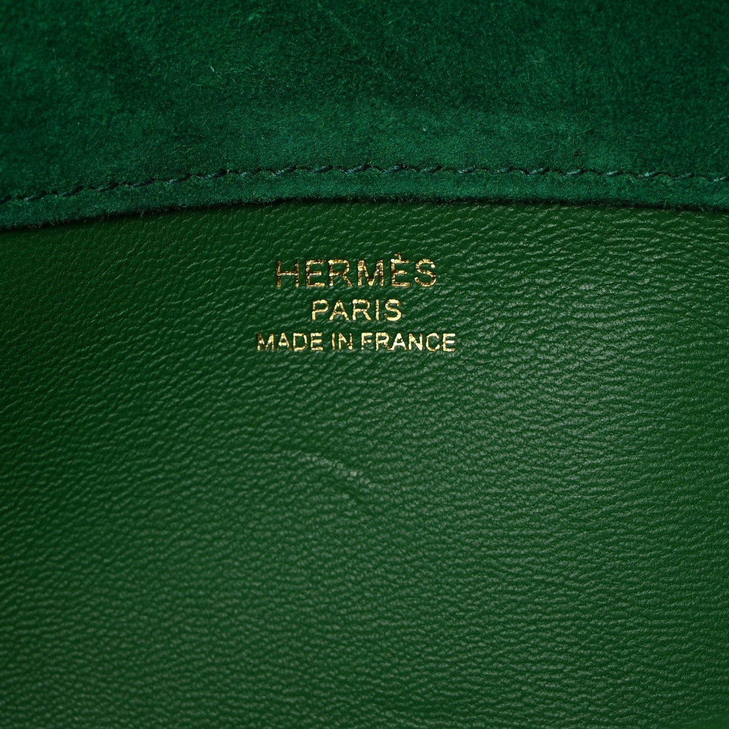 Hermes Veau Doblis Suede Kelly Cut Clutch Pochette Cactus 6 of 10