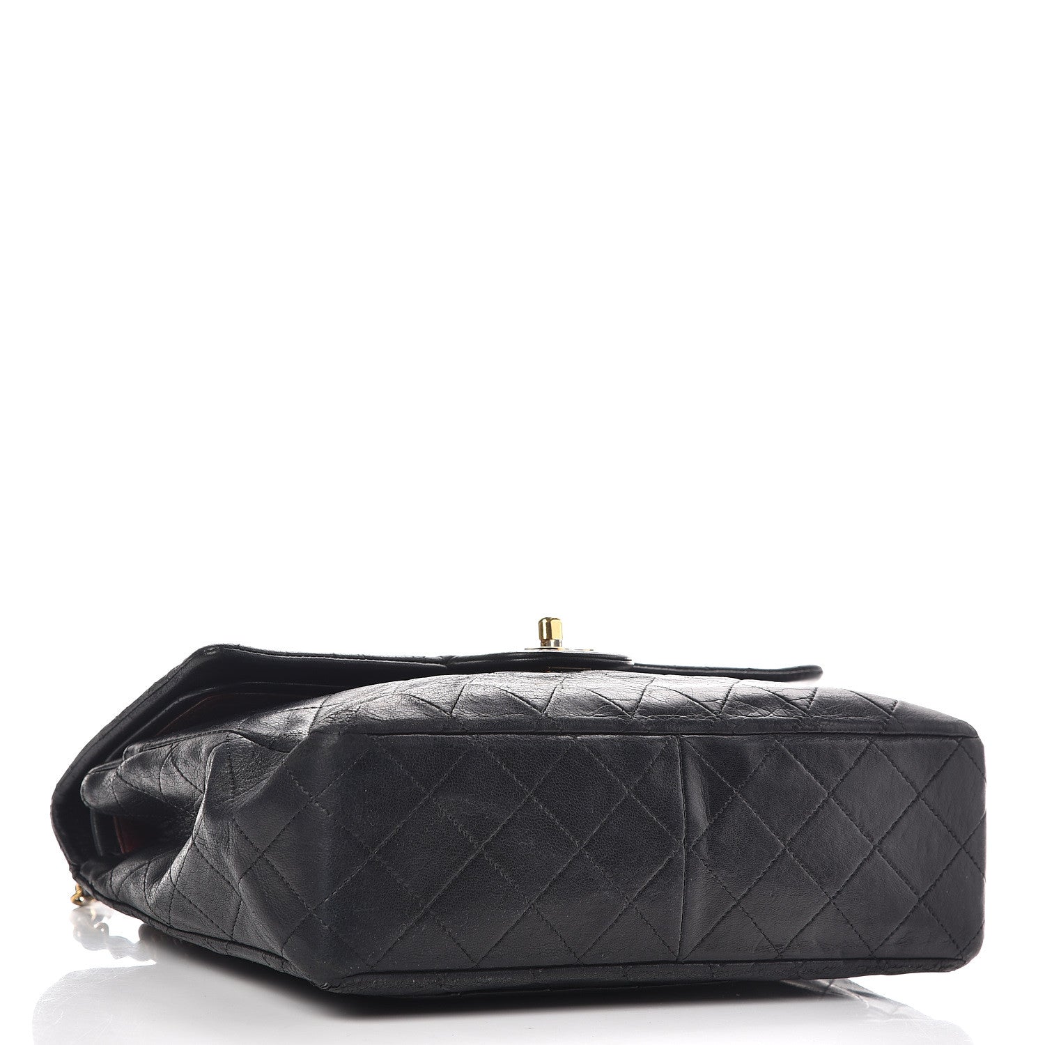 Chanel Lambskin Quilted Medium Double Flap Black 5 of 27