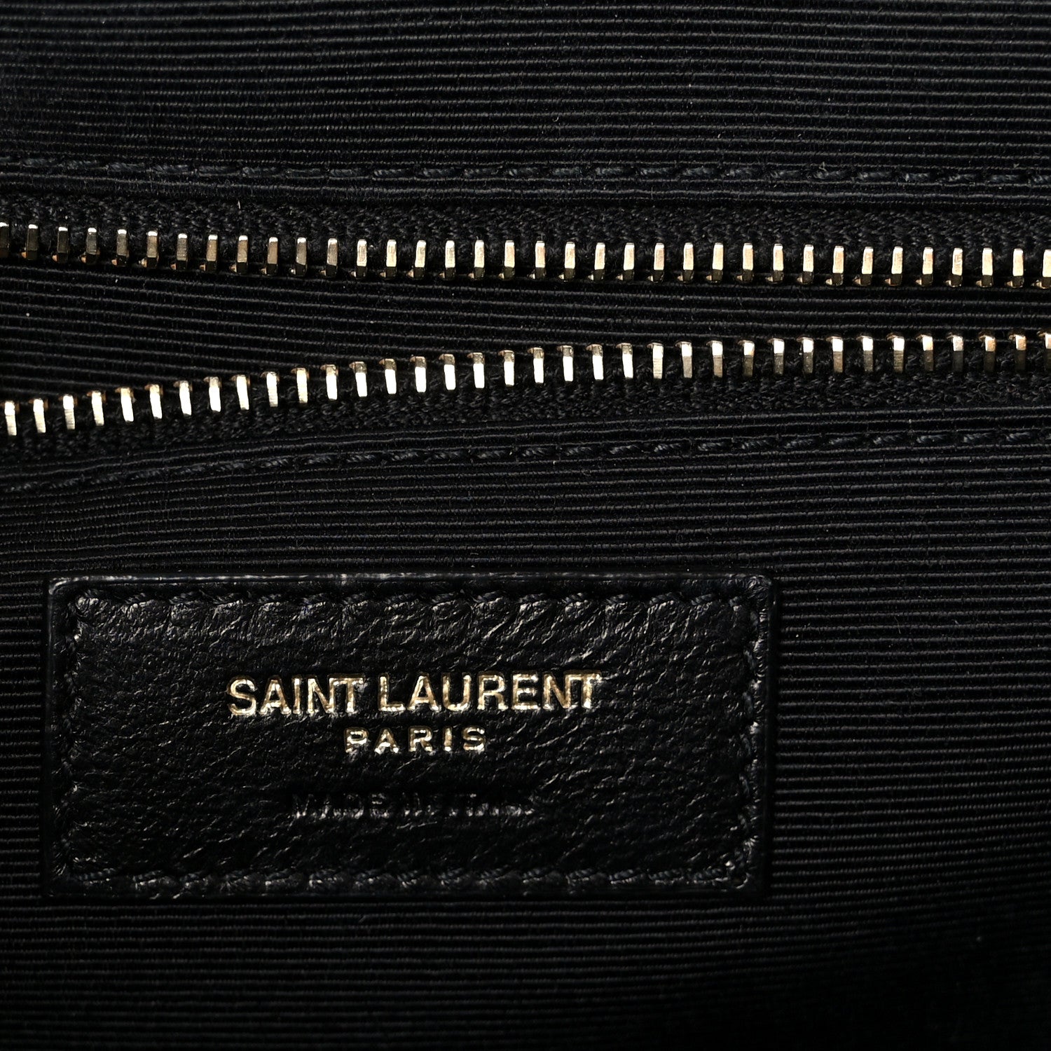 Saint Laurent Grain De Poudre Mixed Matelasse Large Triquilt Monogram Satchel Dark Beige 6 of 11