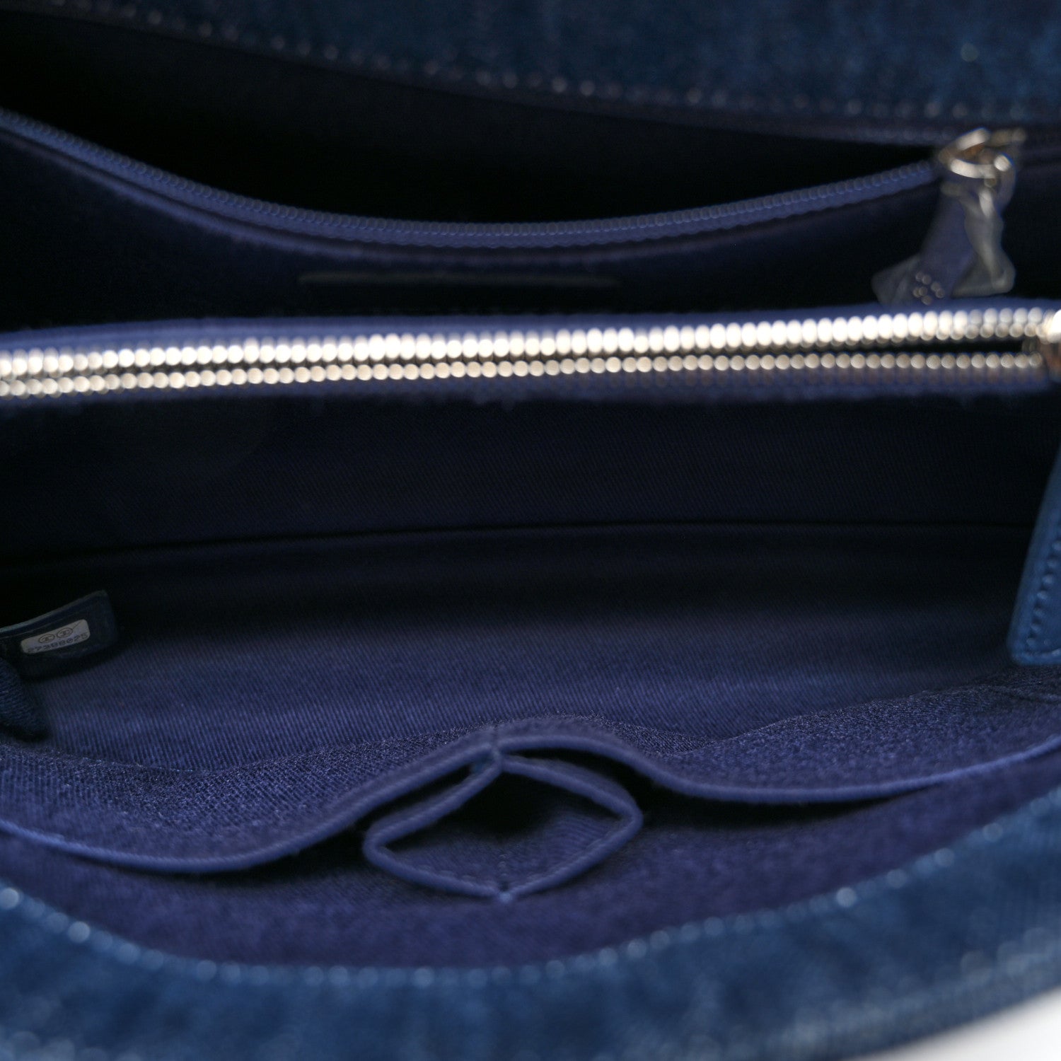 Chanel Denim Quilted Small Coco Handle Flap Blue 4 of 9