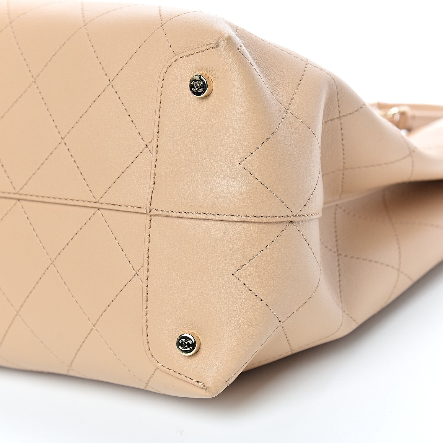Chanel Calfskin Large Serial Shopper Tote Beige 9 of 14