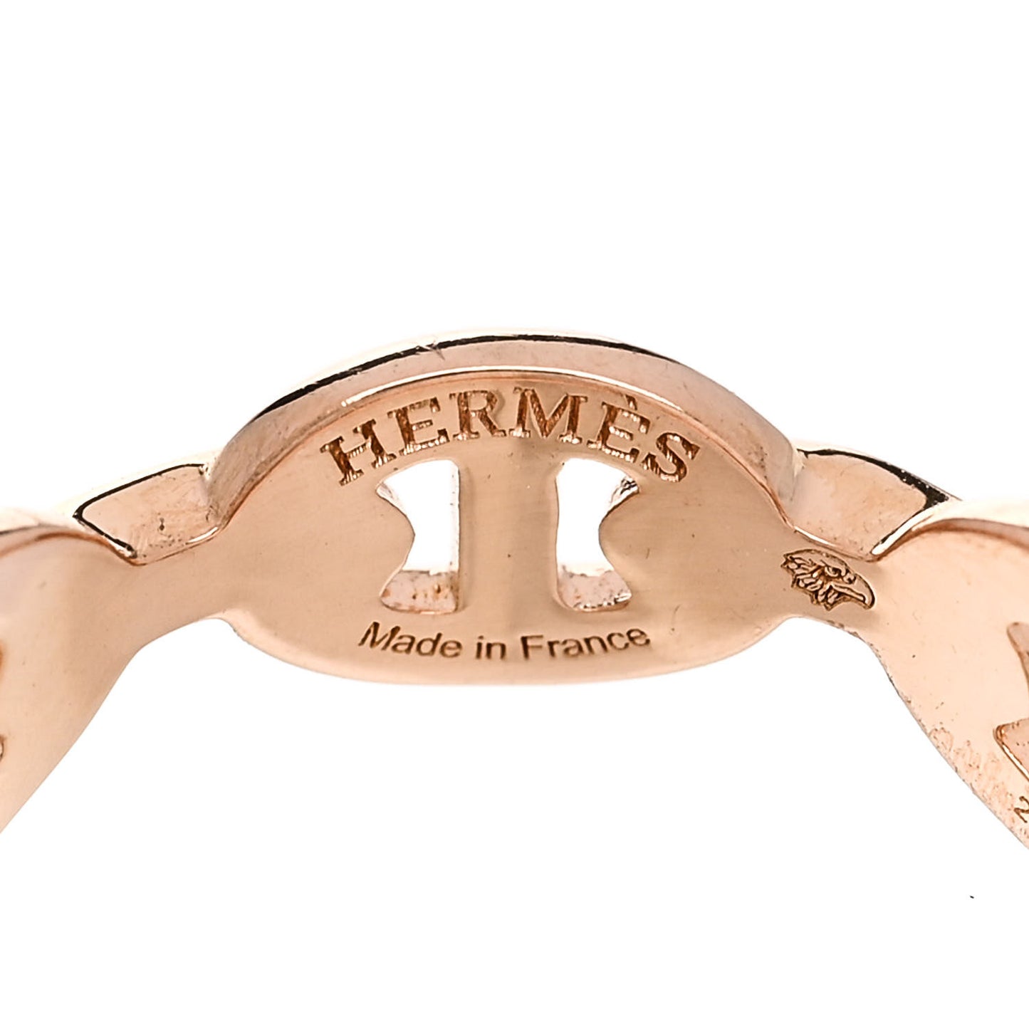 18K Rose Gold PM Chaine d'Ancre Enchainee Ring 52 6