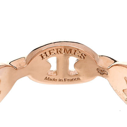 Hermes 18K Rose Gold PM Chaine d'Ancre Enchainee Ring 52 6 4 of 6